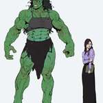 image for I drew a Hulkier She-hulk