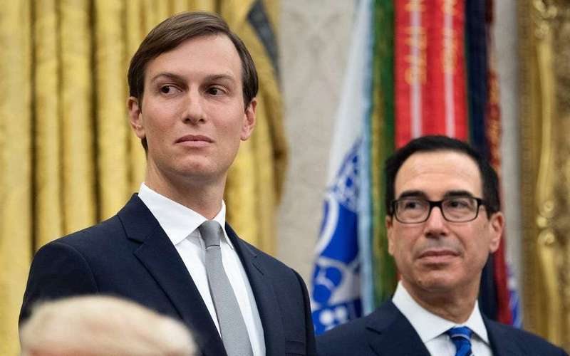 image for Jared Kushner and Steve Mnuchin cashed in fast on their Trump-era work, raising $3.5 billion from Arab states for private funds, report says