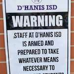 image for [OC] This sign on a school near Uvalde, TX