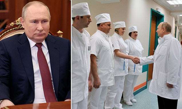 image for Vladimir Putin has 'three years to live due to his rapidly progressing severe cancer', FSB claims