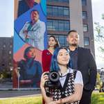 image for I painted a mural on the U of Colorado Denver campus and took a pic of the inspirations in front