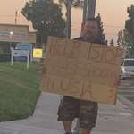 image for [OC] My man out here all alone in South Santa Ana doing the right thing.