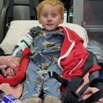 image for This is 4-year old Ryker Webb after he was found, he spent two days lost in the Montana wilderness.