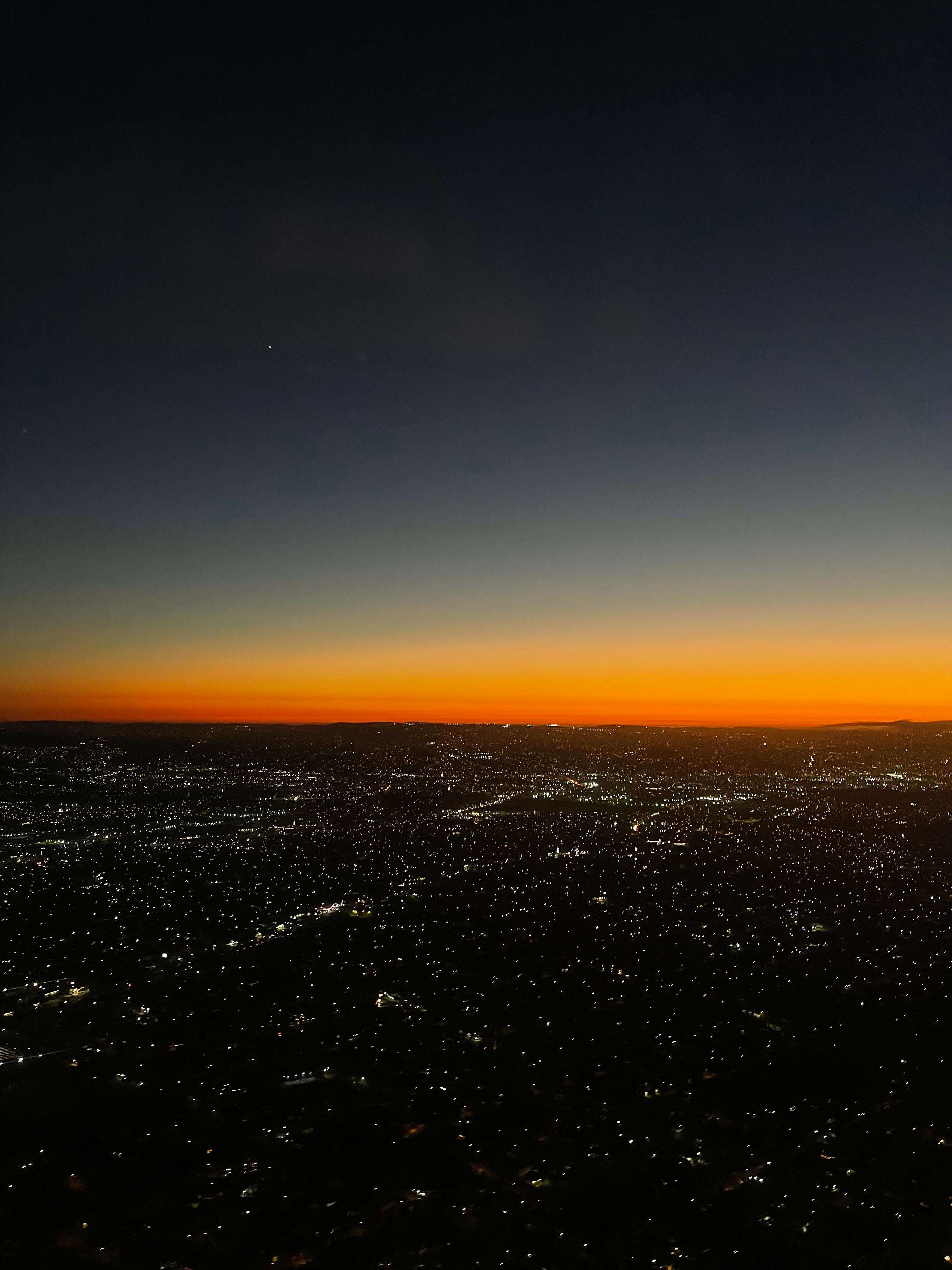 image showing ITAP of the sunset from my plane seat.