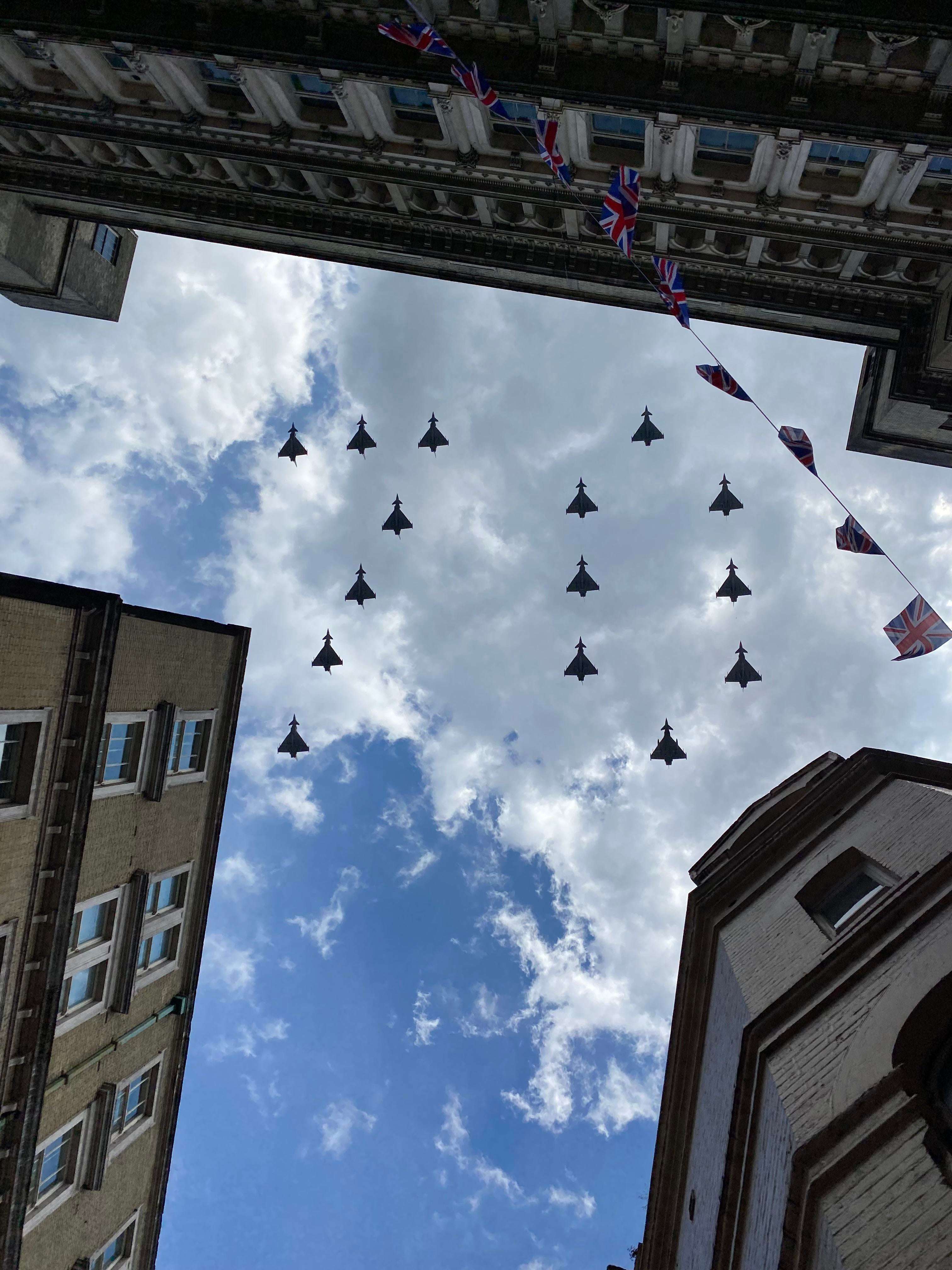 image showing ITAP of the Queen’s Platinum Jubilee flyover
