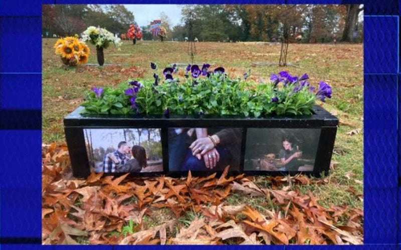 image for Auburn man arrested for leaving flowers on fiancé's grave found guilty