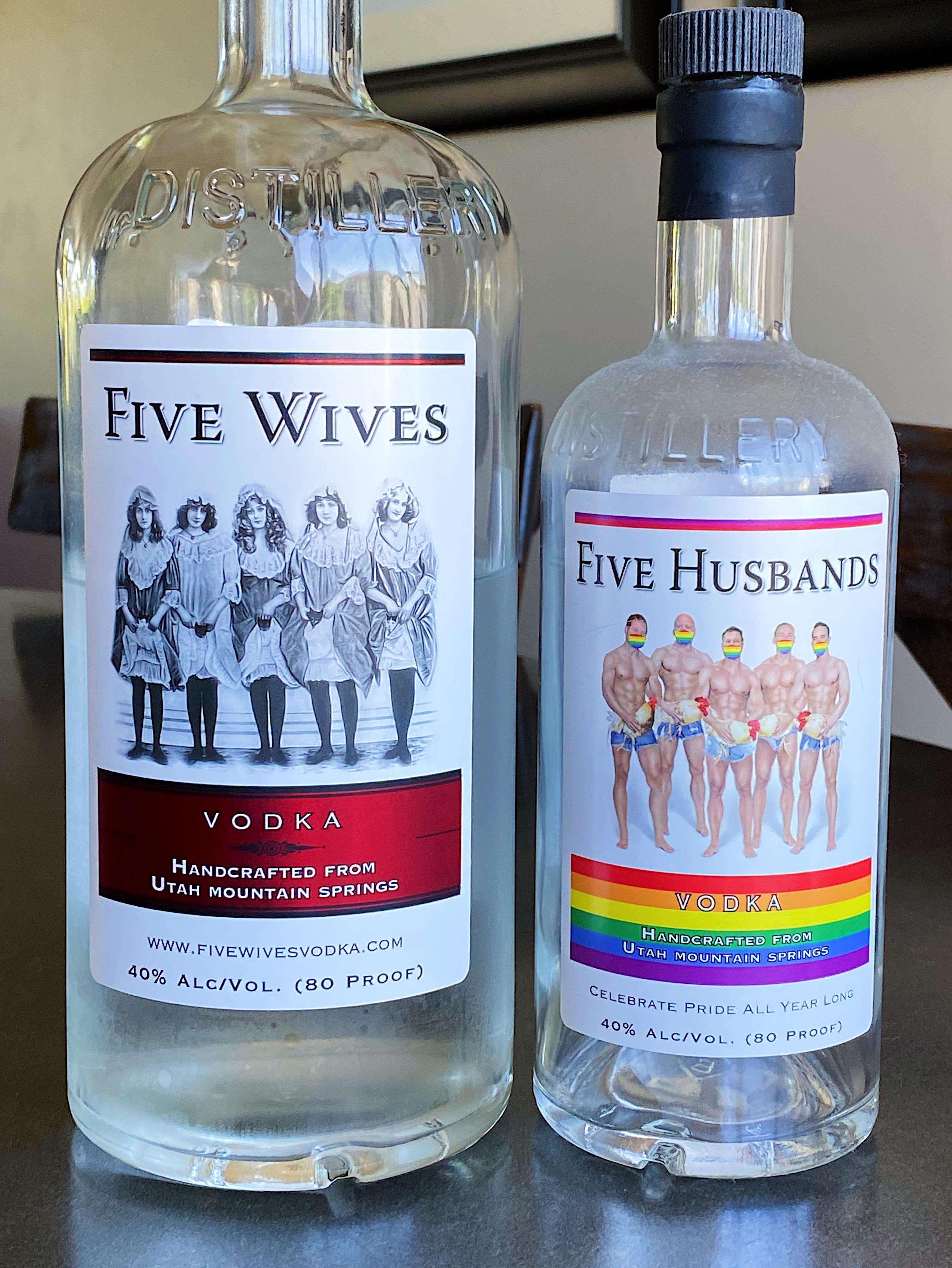 image showing [OC] Local distillery here in Utah changes their label for Pride month.