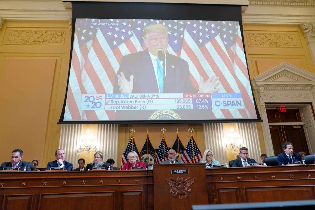 image for Trump raised $250m for bogus voter fraud fight but gave most of it to his own PAC, Jan 6 committee hears