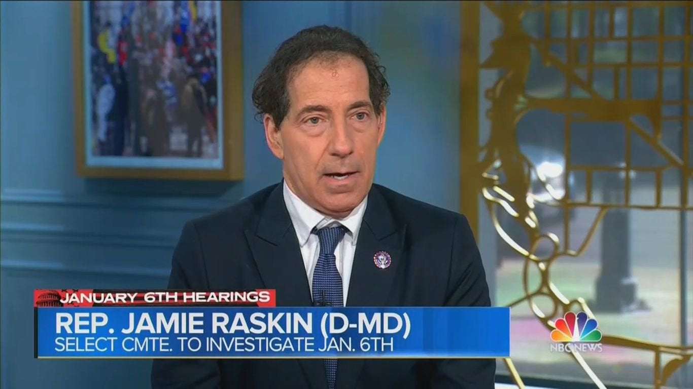 image for Trump lashing out at Jan. 6 panel is "essentially saying 'Yeah I did it'": Raskin