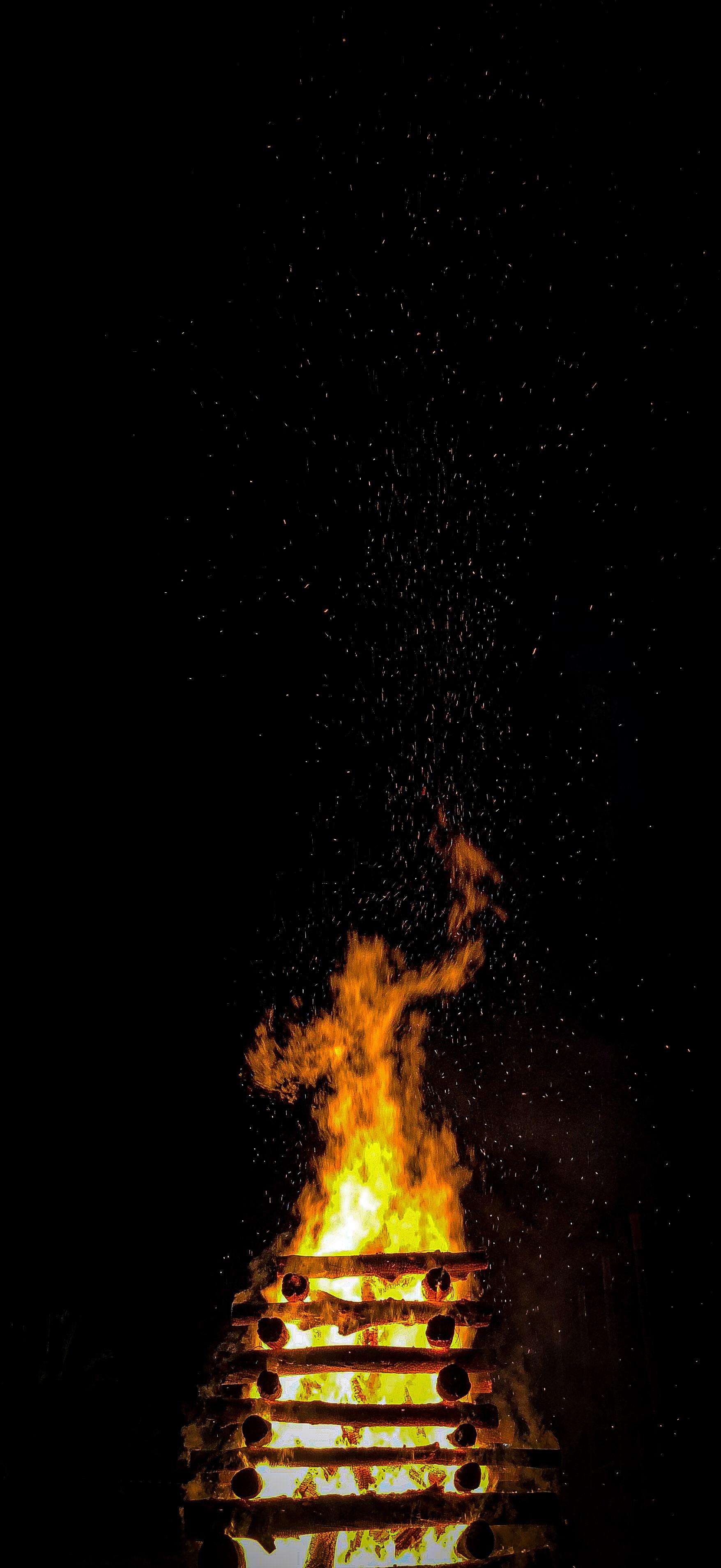 image showing ITAP of a bonfire
