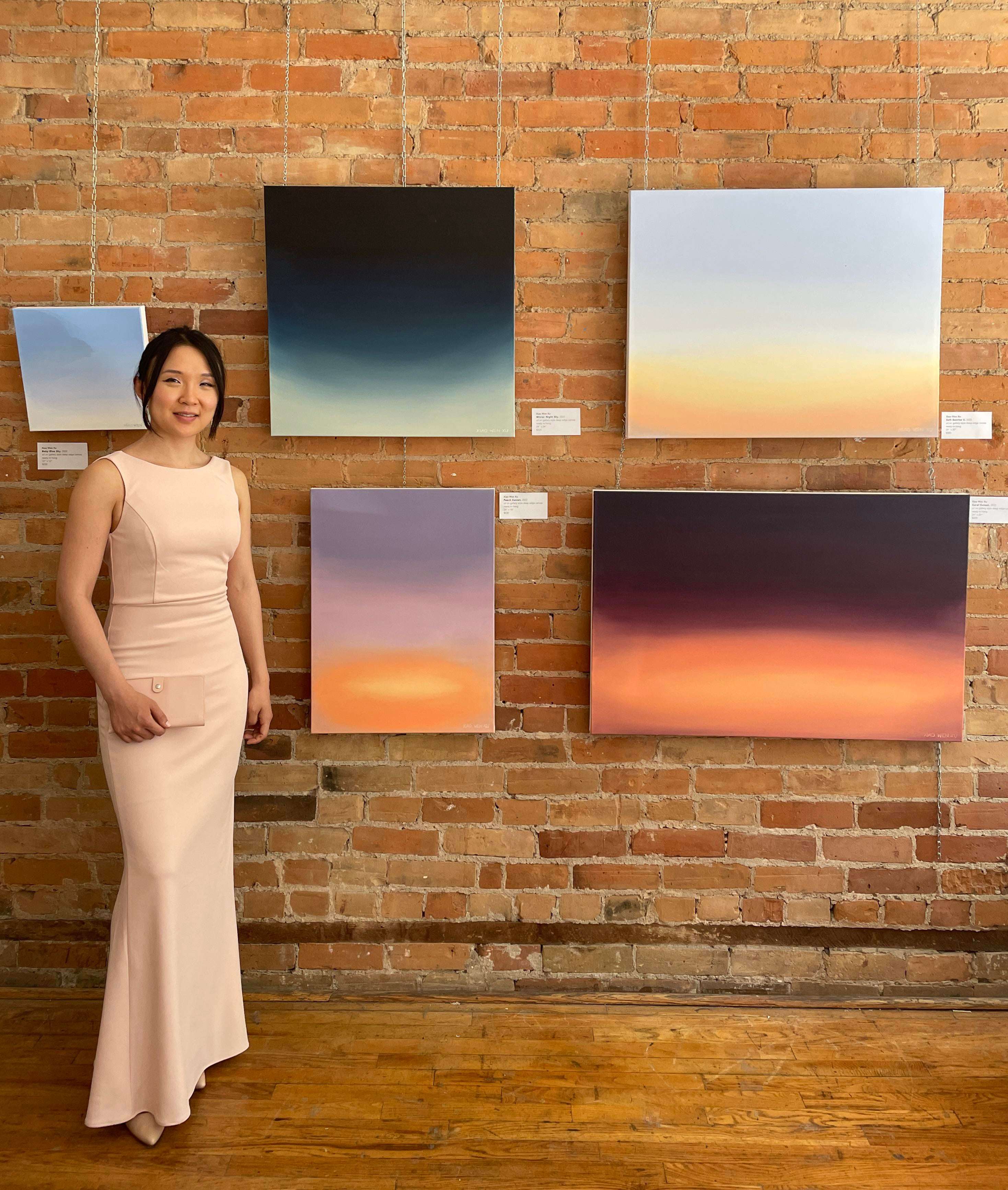 image showing At my debut solo art exhibit at the Show Gallery at 978 Queen Street West in Toronto.