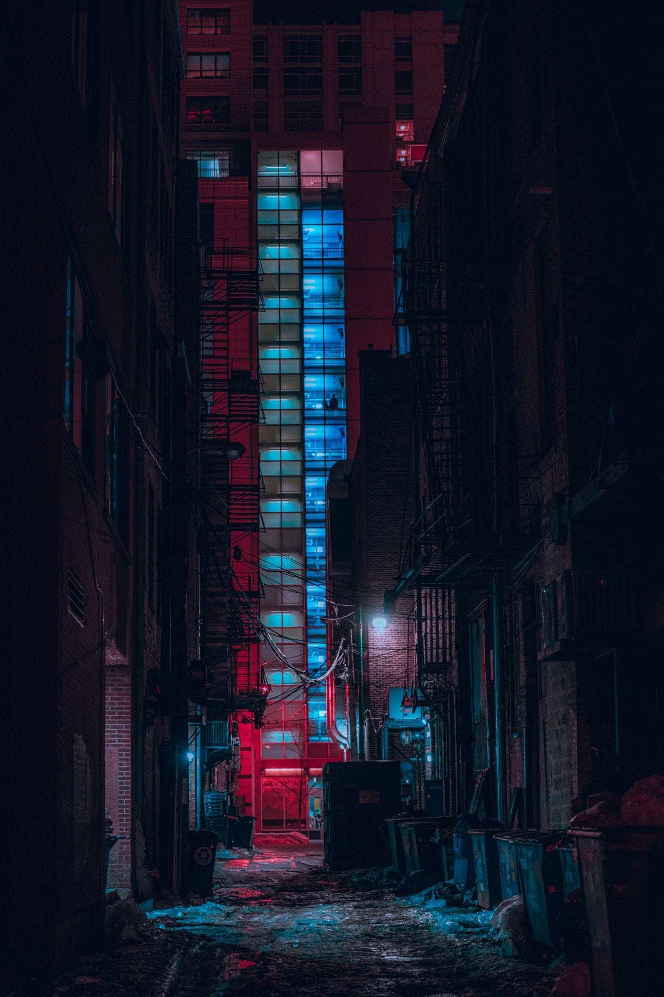 image showing ITAP of a Chicago alley