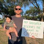 image for My daughter and I at a Pro Choice/Women’s Rights rally in little ol’ Portales, NM.