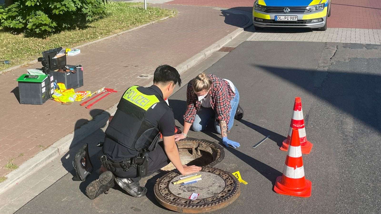 image for Boy missing for eight days in Germany found alive in sewer