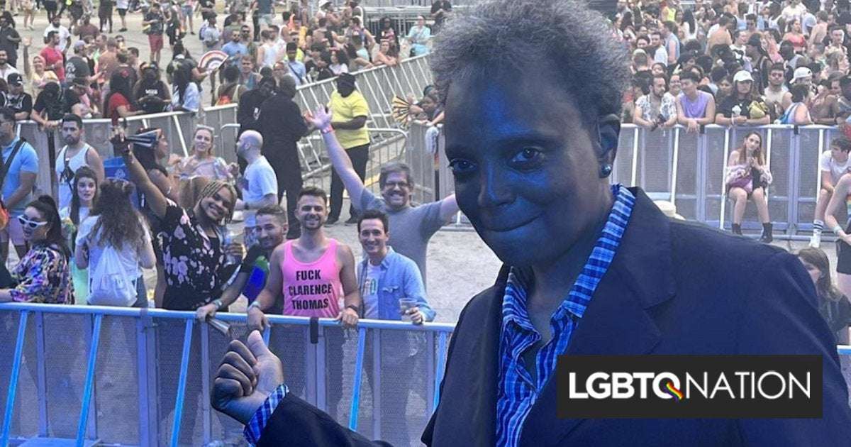 image for Chicago’s lesbian mayor shouted “F**k Clarence Thomas” at Pride rally & the crowd loved it