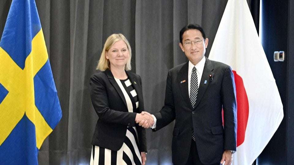 image for Japan hails Sweden's "historic" decision to join NATO
