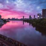 image for ITAP of sunrise from the BU Bridge in Boston