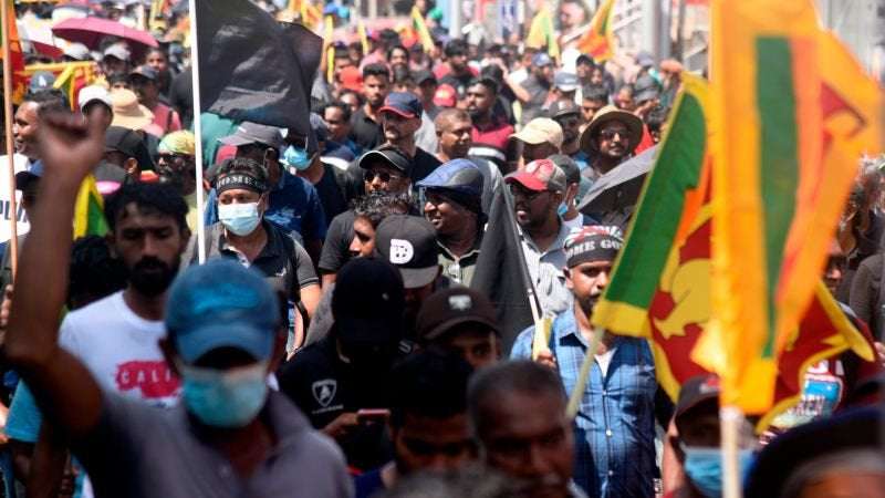 image for Sri Lanka prime minister says he's willing to resign as protesters storm president's residence