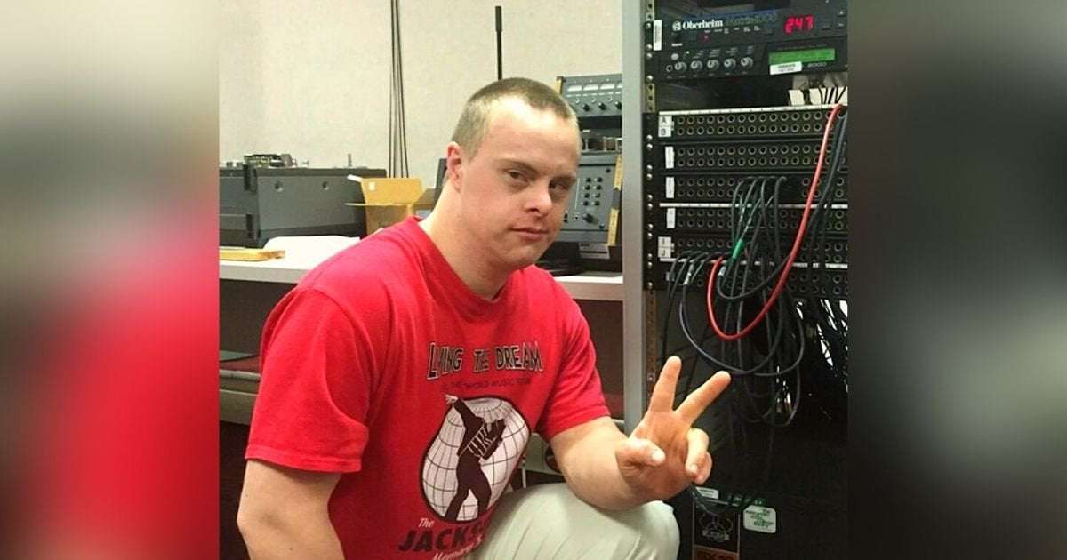image for First man with Down syndrome graduates from college and makes state history
