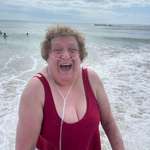 image for My 64 year old mother-in-law's first time in the ocean.