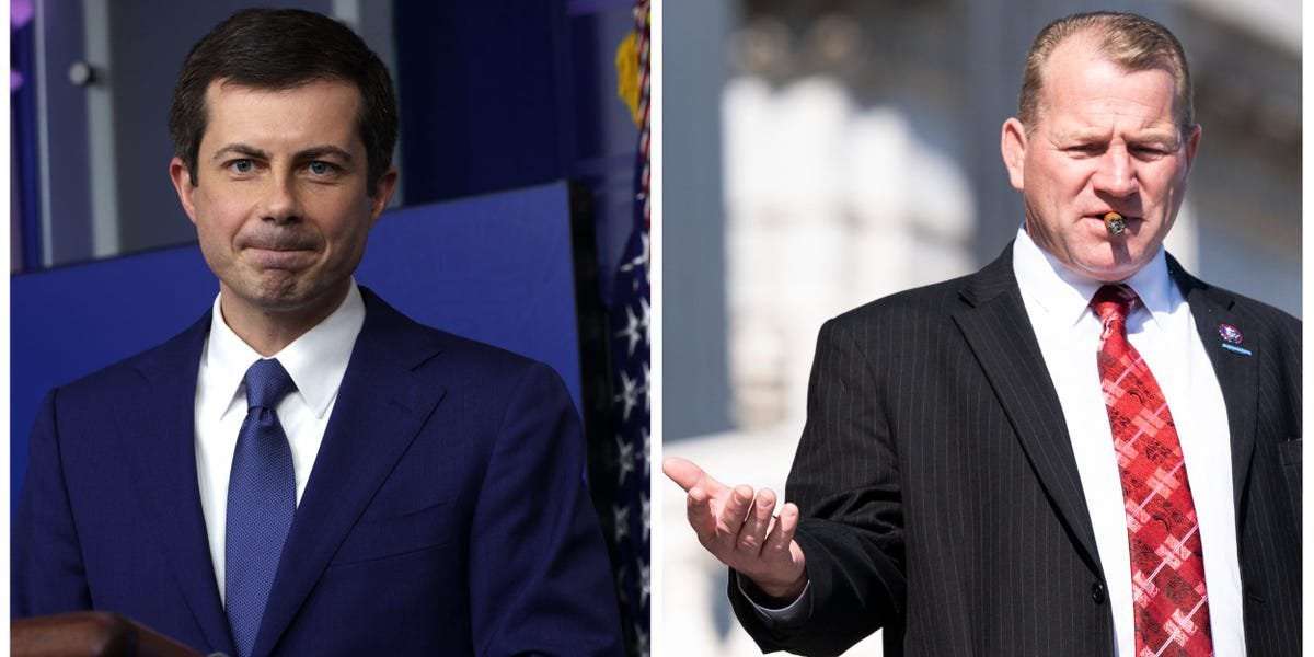 image for Pete Buttigieg brushes off GOP congressman who questioned Biden's mental fitness after bike fall: 'I'm glad to have a president who can ride a bicycle'