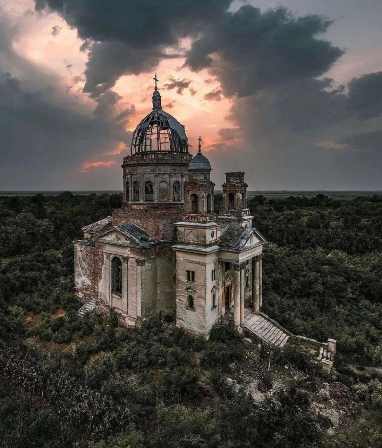 image showing ITAP of an abandoned church.