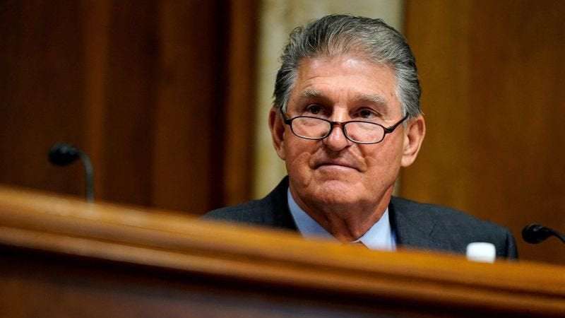 image for Manchin says Republicans in 'normal times' would be supporting energy, health care bill
