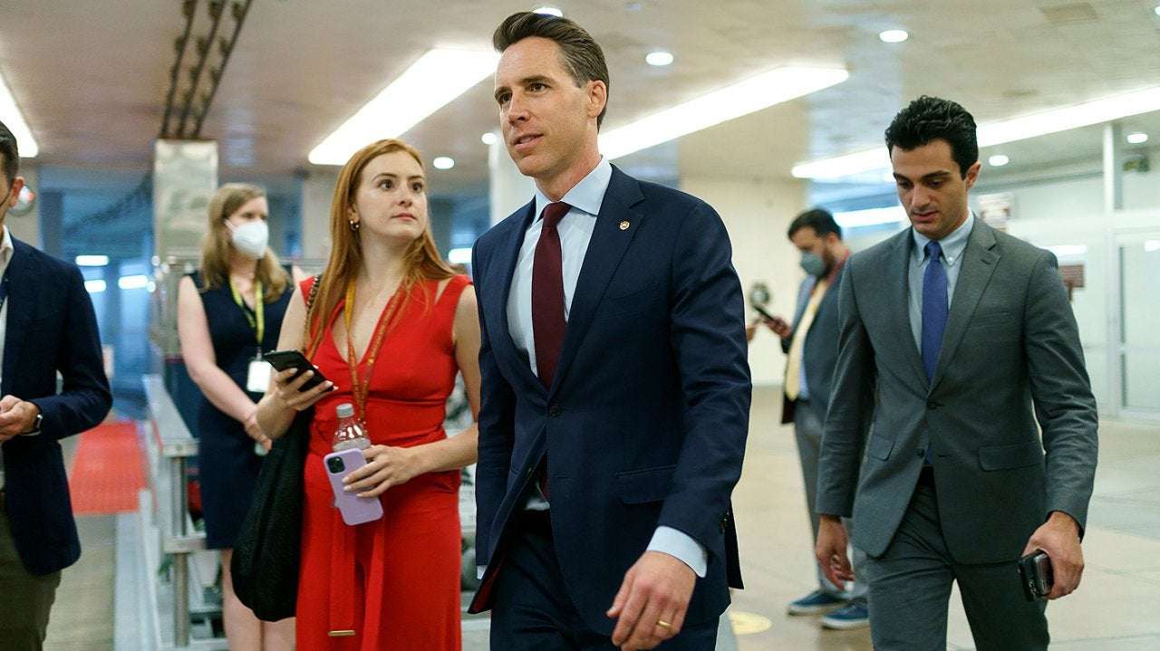 image for Hawley is only senator to vote against Finland, Sweden NATO membership