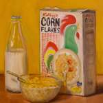 image for My oil painting of Corn Flakes