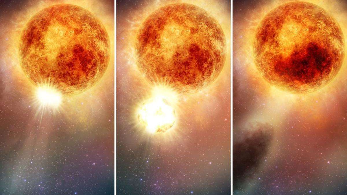 image for Nasa reveals images of massive never before seen eruption of Supergiant Betelgeuse