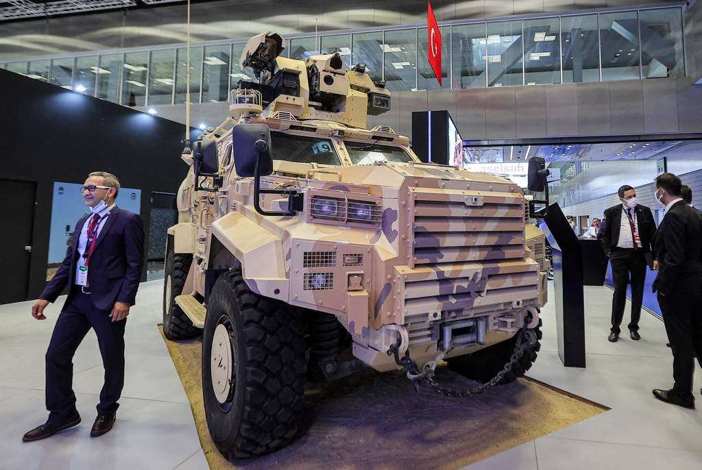 image for Turkey sends 50 mine-resistant vehicles to Ukraine, with more expected