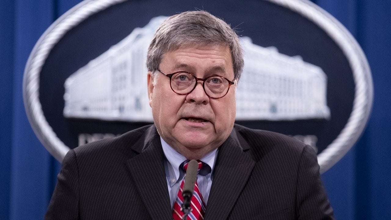 image for Bill Barr says he's 'pretty tired of' the Right's 'constant pandering to outrage' while discussing FBI raid