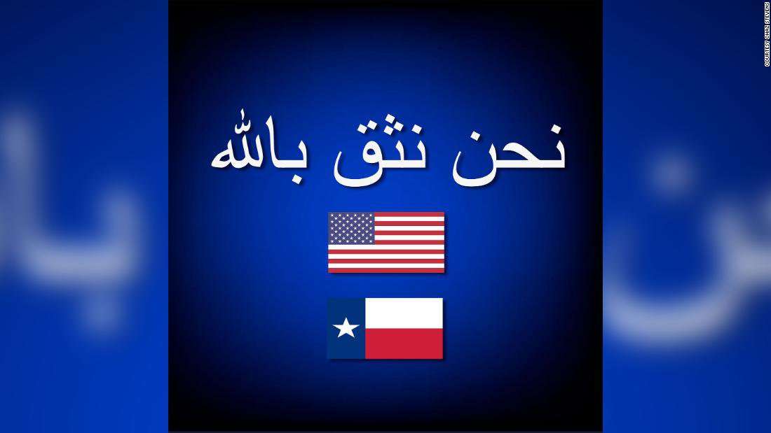 image for Florida political activist plans to donate Arabic "In God We Trust" signs to Texas school districts