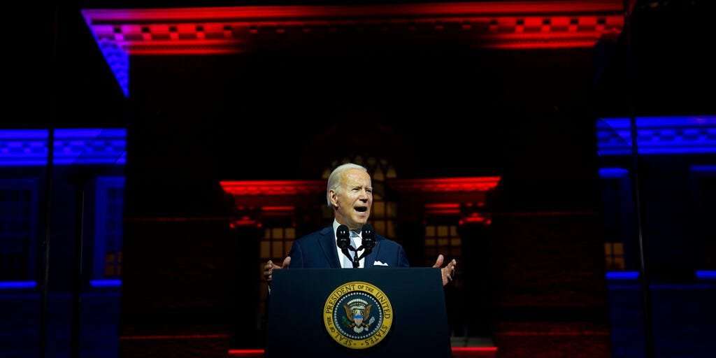 image for Biden lambastes 'MAGA Republicans' in rare prime time attack just 2 months before the midterms: 'There is no place for political violence in America'