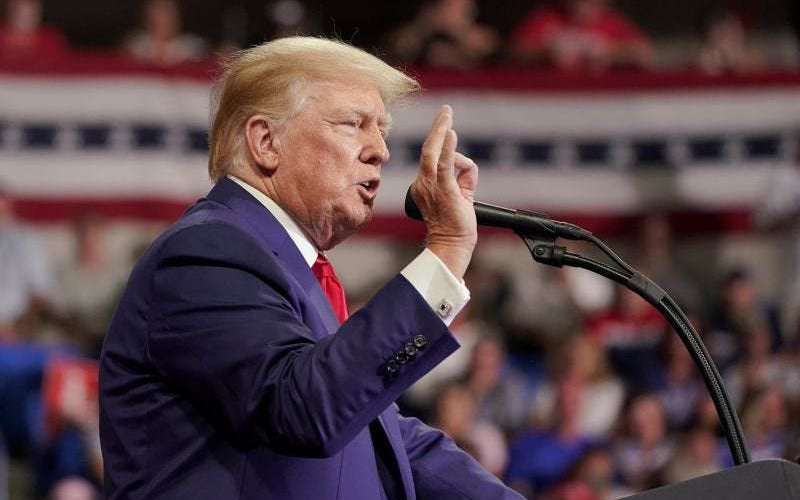 image for Opinion: Trump's incendiary rally proved President Biden was right