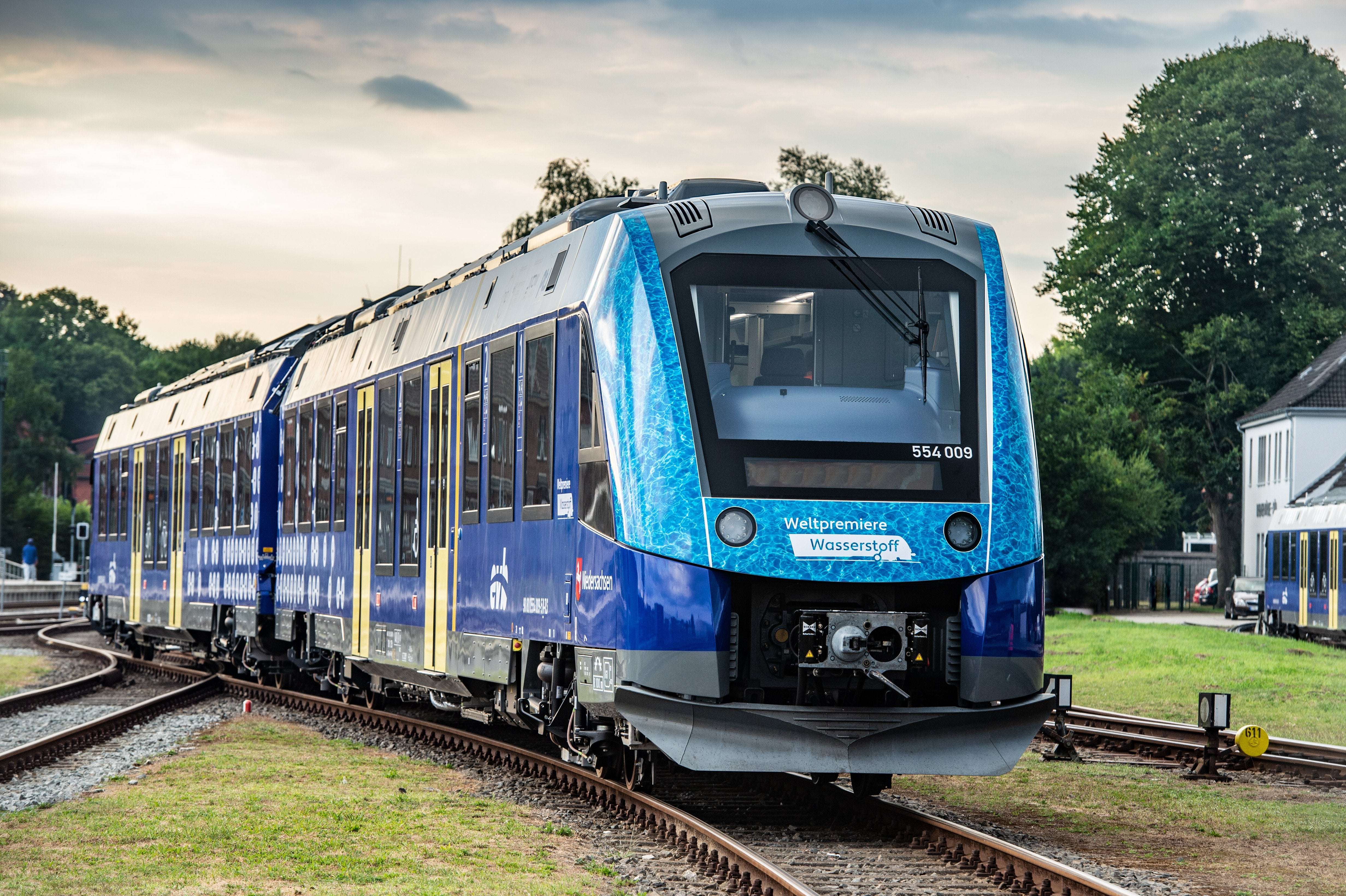 image for The first fully hydrogen-powered passenger train service is now running in Germany