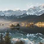 image for ITAP of lake Eibsee touched by first light.