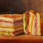 image for My oil painting of a Club Sandwich
