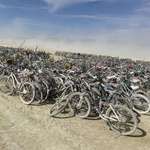 image for Bikes left at Burning Man