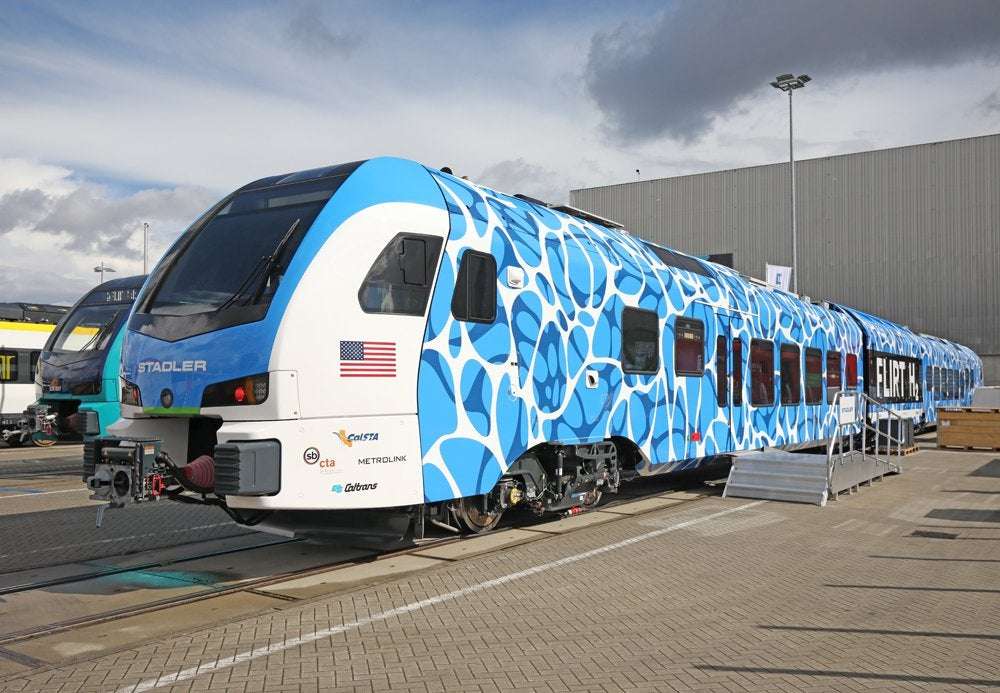 image for Stadler unveils first hydrogen train for U.S., announces order for up to 29 more
