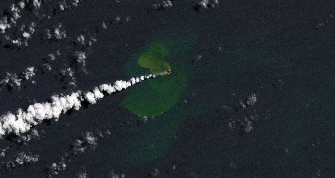image for New island emerges from the sea after only 11 hours of volcanic eruptions, experts say