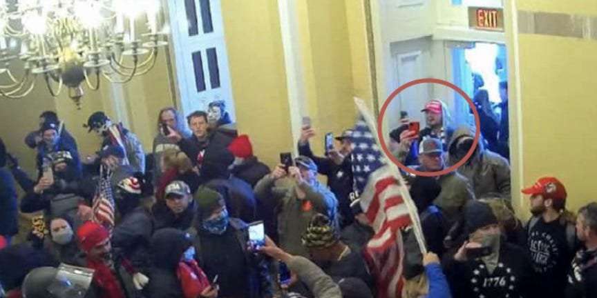 image for A Capitol rioter who received phone call from the White House on Jan. 6 was identified as a 26-year-old Trump-loving New Yorker who joked about shooting Nancy Pelosi