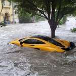 image for A McLaren underwater due to Hurricane Ian in Miami