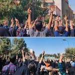 image for Iranian students showing a big F*** You to the Islamic Regime during today's protests