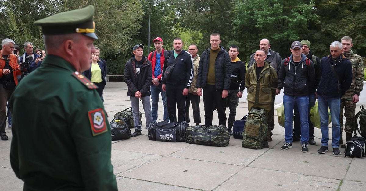 image for Half of mobilised men in Russian region sent home, commissar fired, governor says