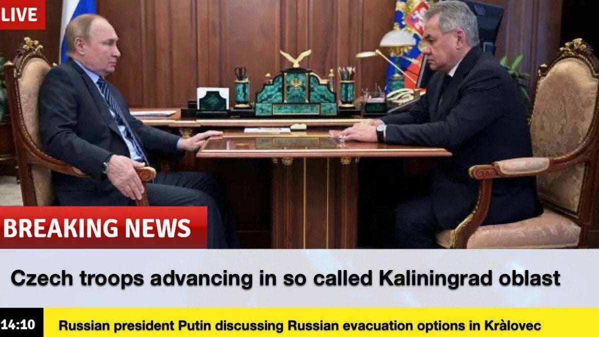 image for Czechs troll Russia with mock annexation of Kaliningrad