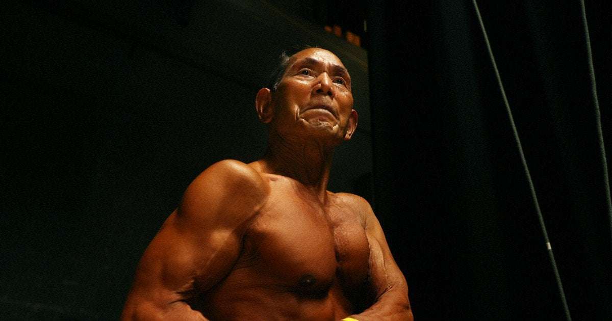 image for 86-year-old bodybuilder breaks own record as oldest to compete in Japan championships