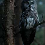 image for ITAP of a Great grey owl.