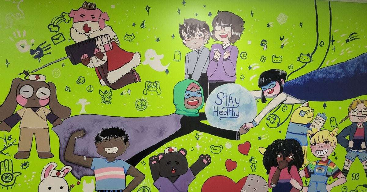 image for A high school artist was chosen to paint a mural. Then came the outrage