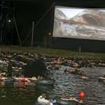 image for Floating in the water while watching Jaws.